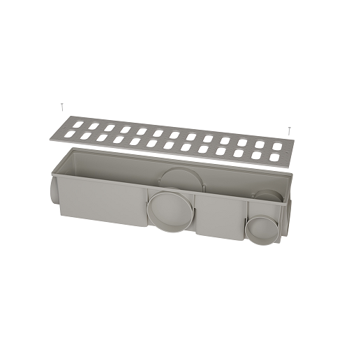 CAIXA MODULAR STANDARD 15X100CM PP VAZADADO