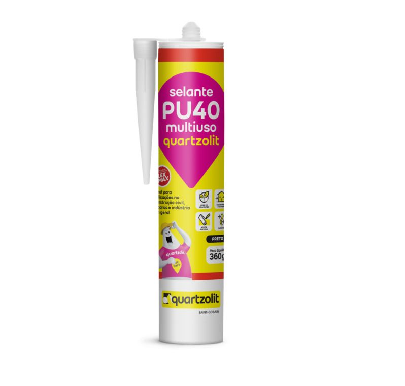 ADESIVO SELANTE PU 40 MULTIUSO 360G BRANCO QUARTZOLIT
