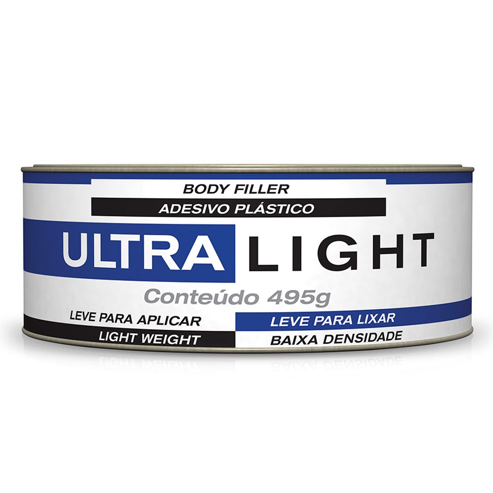 ADESIVO MASSA PLÁSTICA ULTRALIGHT 495G COM CATALISADOR MAXI RUBBER