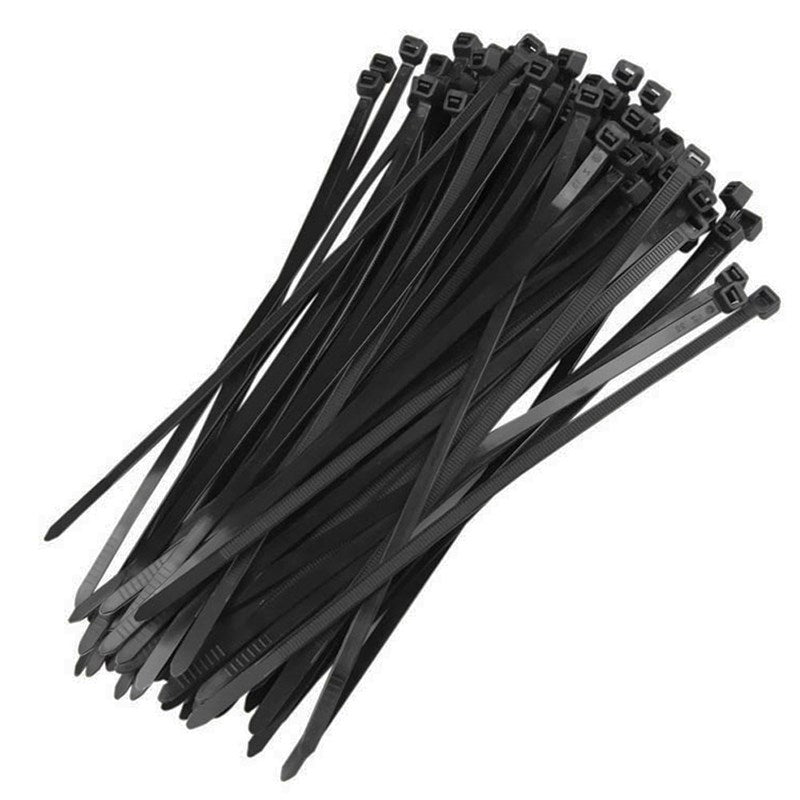 ABRAÇADEIRA DE NYLON 4,8X100MM PRETO 100 PEÇAS FERTAK TOOLS