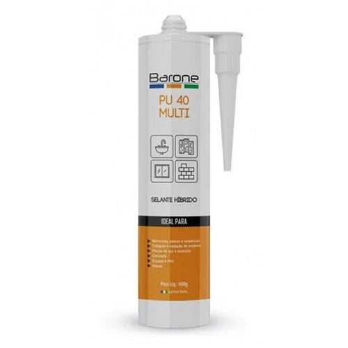 ADESIVO SELANTE PU 40 400G BRANCO BARONE