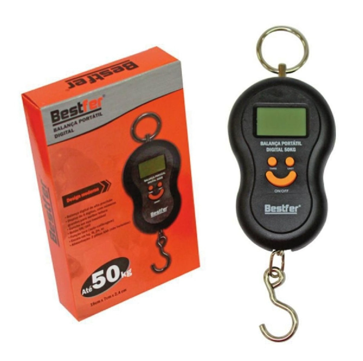 BALANCA PORTATIL DIGITAL 50KG BESTFER