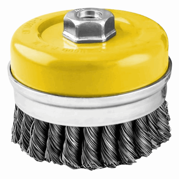 ESCOVA DE AÇO TACA TORCIDO M14 3" 75MM FERTAK TOOLS
