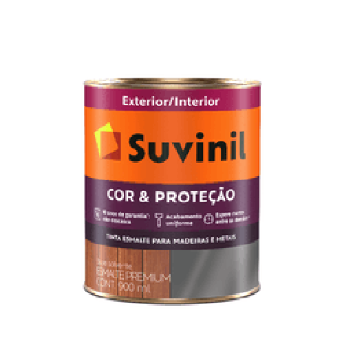 ESMALTE SINTÉTICO PREMIUM 900ML PRETO FOSCO SUVINIL