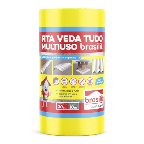 FITA MULTIUSO AUTOADESIVA 30CMX10M BRASILIT