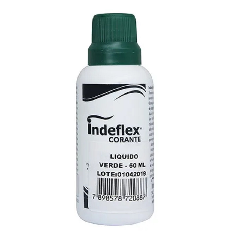 CORANTE LÍQUIDO 50ML VERDE INDEFLEX
