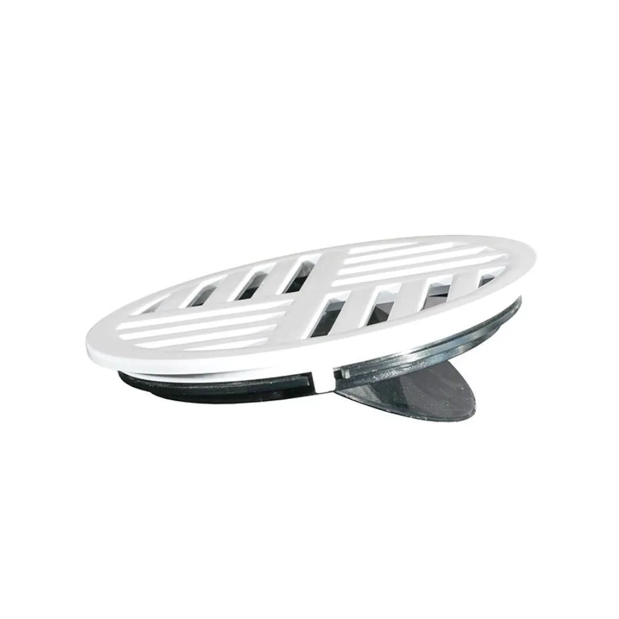 GRELHA COM FECHO AUTOMÁTICO REDONDO 10CM BRANCO ESTRELA