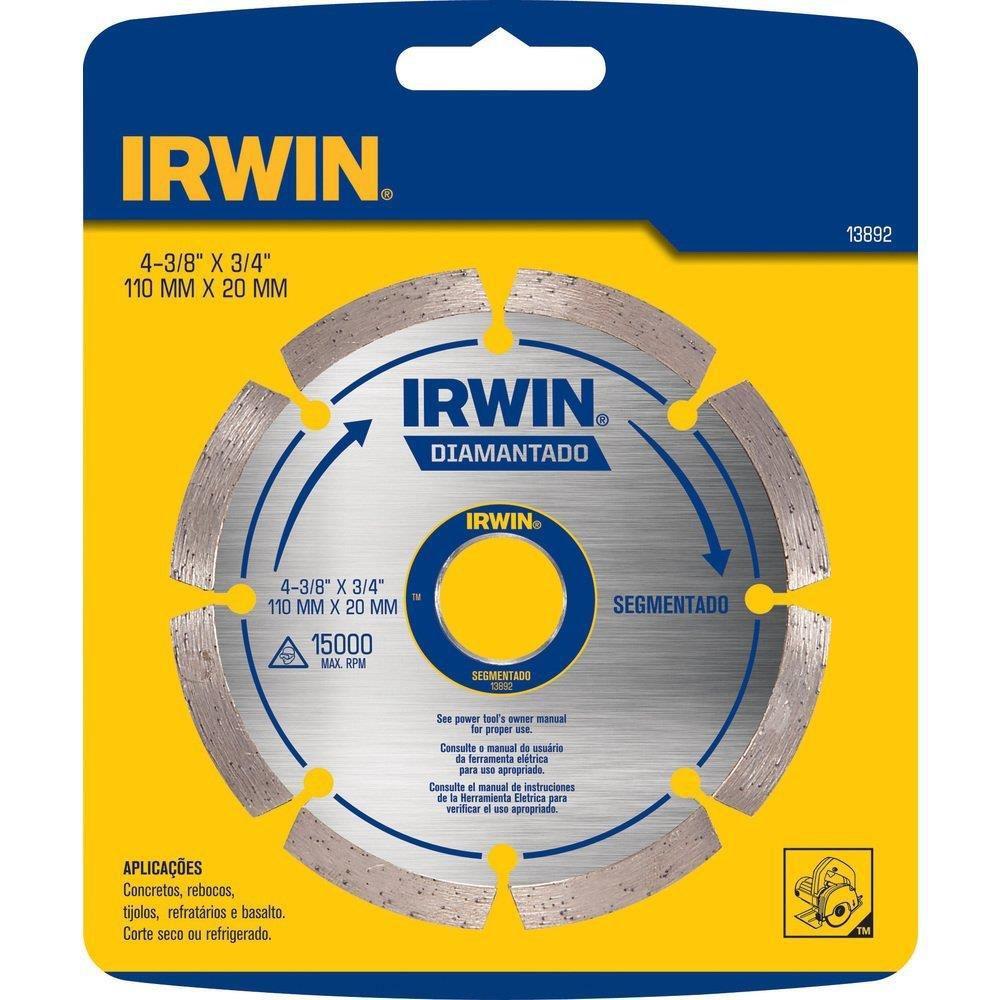 DISCO DIAMANTADO SEGMENTADO 110MM IRWIN