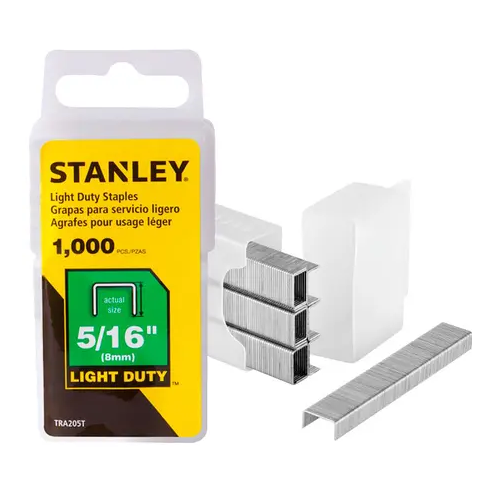 GRAMPO LIGTH DUTY 8MM 5/16" 1000 GRAMPOS STANLEY