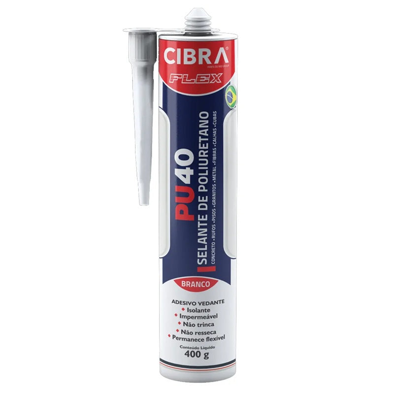 ADESIVO SELANTE PU 40 400G BRANCO CIBRA
