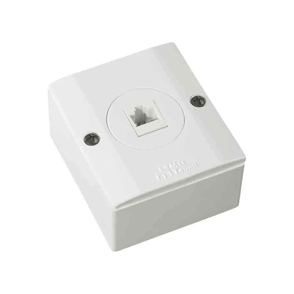 CONJUNTO SOBREPOR 1 TOMADA FEMEA RJ45 MILLENIUN