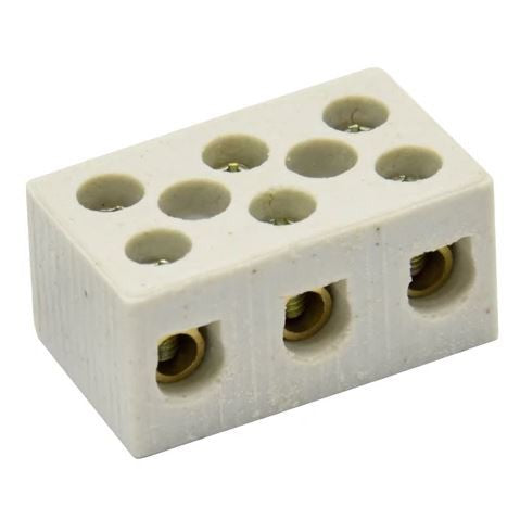 CONECTOR DE PORCELANA TRIPOLAR 16MM FERTAK TOOLS