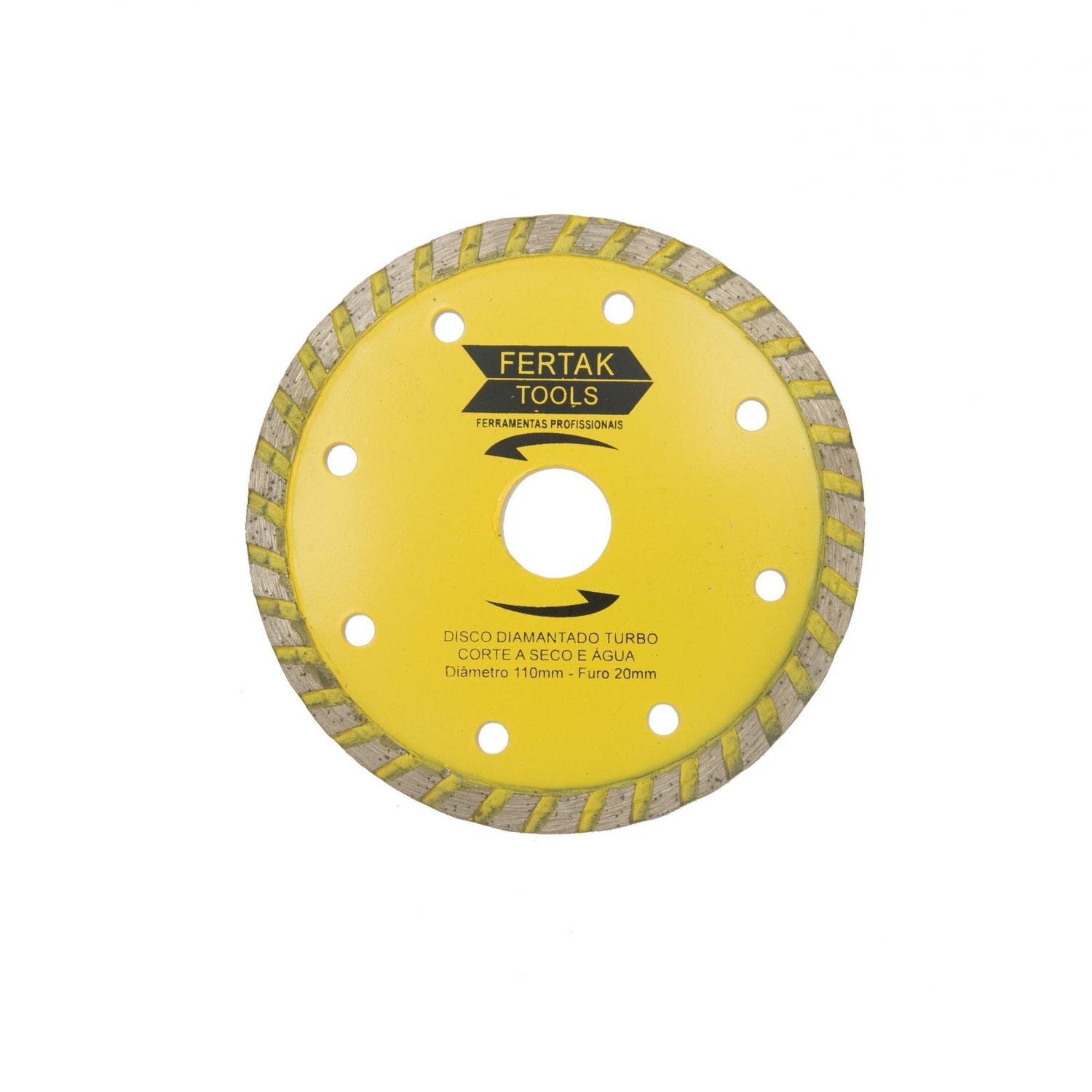 DISCO DIAMANTADO TURBO 110MM FERTAK TOOLS