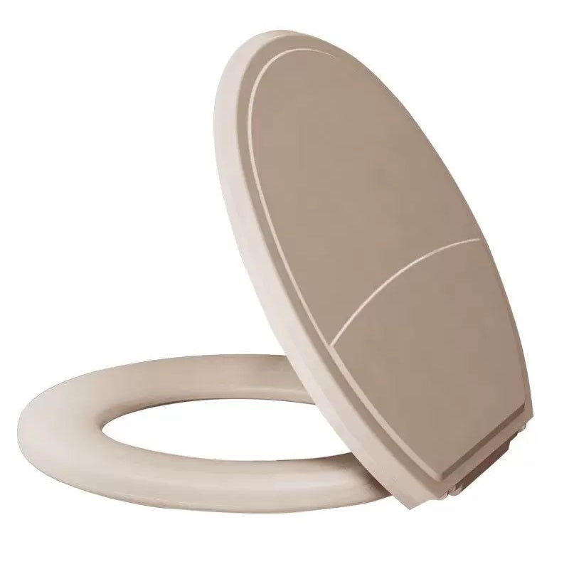 ASSENTO SANITARIO ALMOFADADO OVAL PLUS SLIM BEGE METASUL