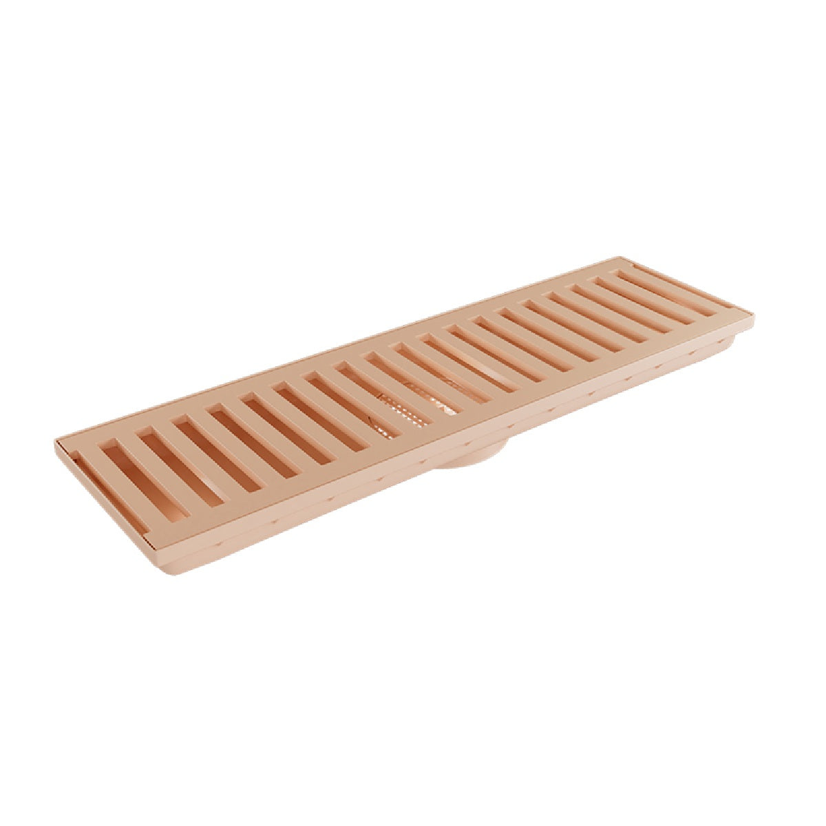 CAIXA COLETORA LINEAR DECORA 15X50CM BEGE ESTRELA