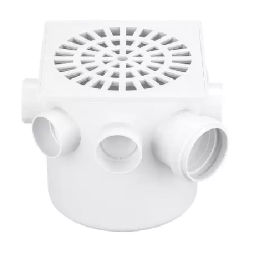 CAIXA SIFONADA 150MM QUADRADA BRANCA HERC