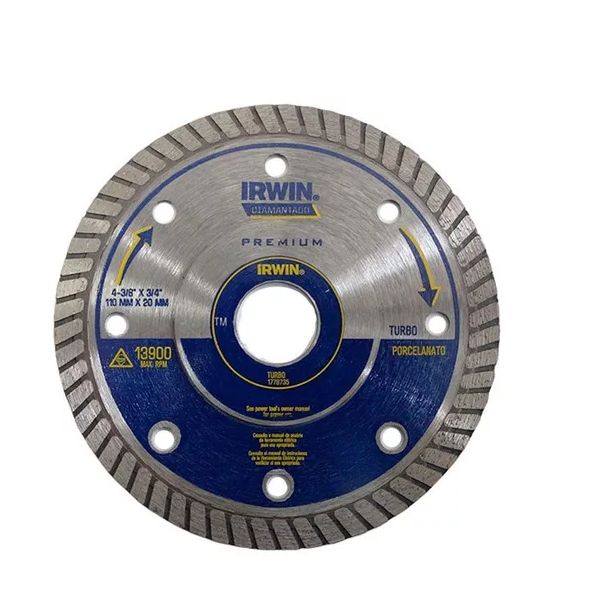 DISCO DIAMANTADO PREMIUM PORCELANATO 110MM IRWIN