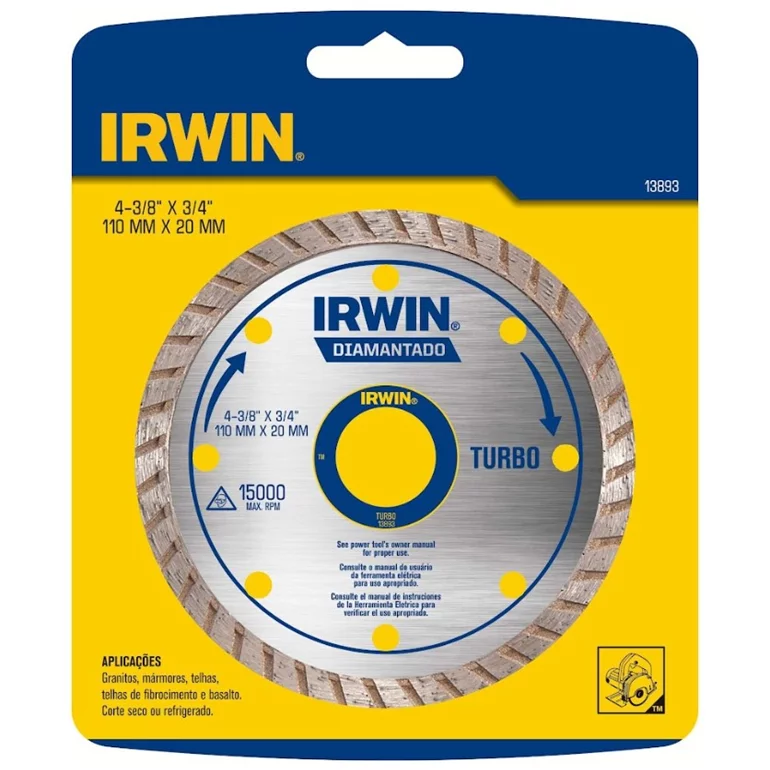 DISCO DIAMANTADO TURBO 110MM IRWIN