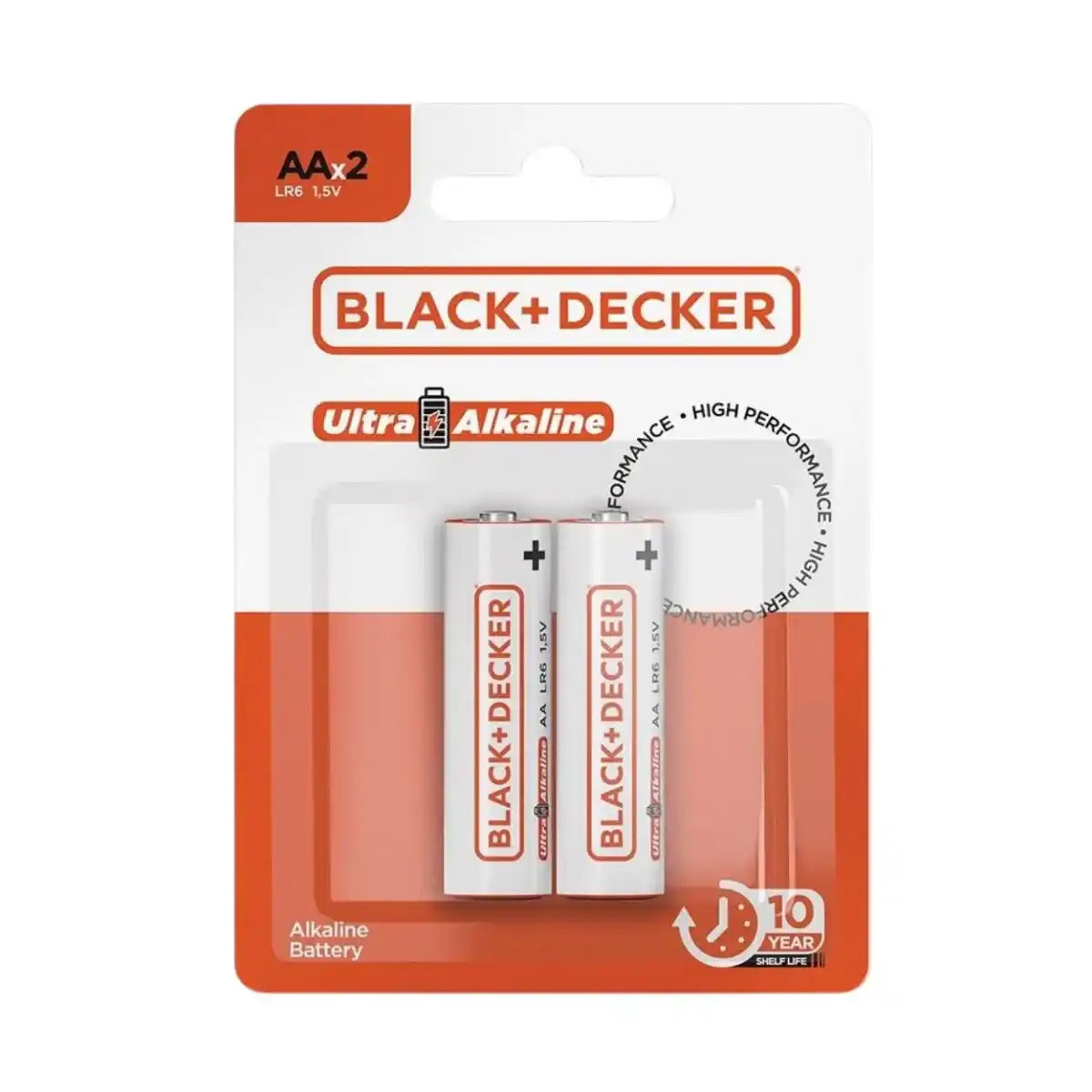 BATERIA PILHA ALCALINA AA COM 2 UNIDADES BLACK&DECKER