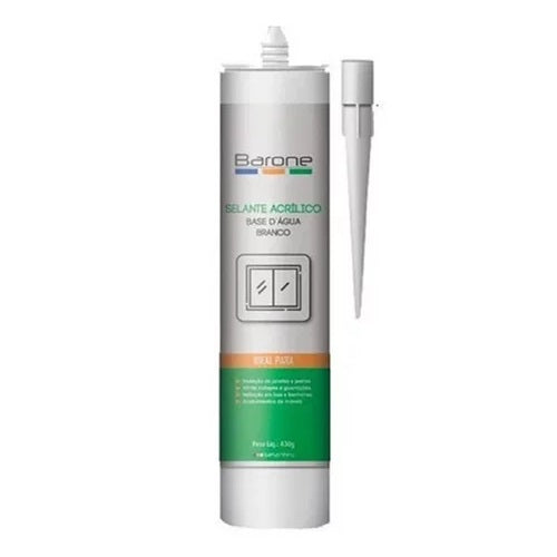 ADESIVO SELANTE ACRILICO 430G BRANCO BARONE