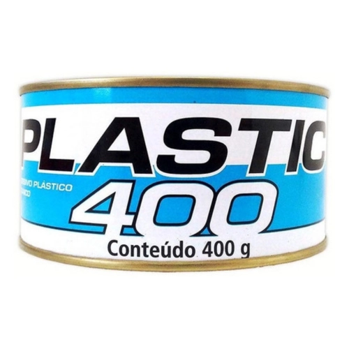 ADESIVO MASSA PLASTICA COM CATALISADOR 400G BRANCA PLASTIC