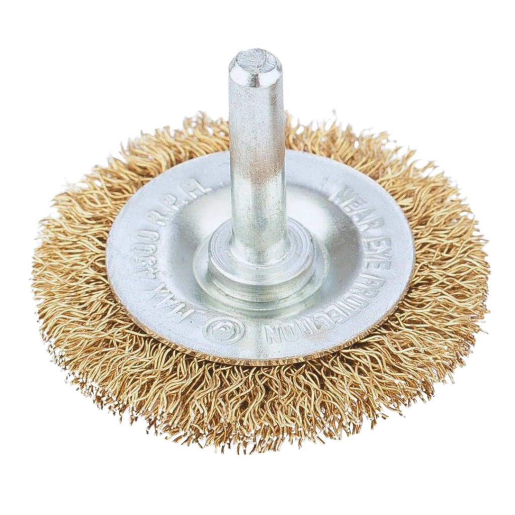 ESCOVA DE AÇO ONDULADA COM HASTE 8X50MM FERTAK TOOLS