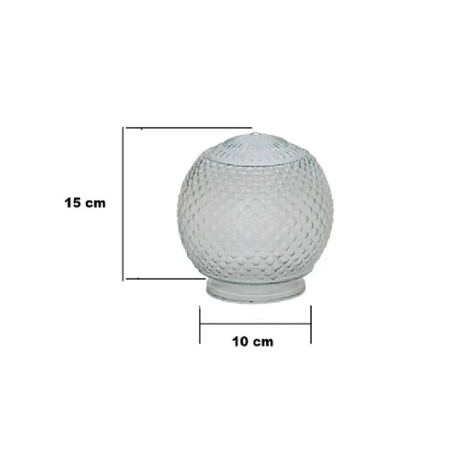 GLOBO DE VIDRO BICO DE JACA CRISTAL ROYAL