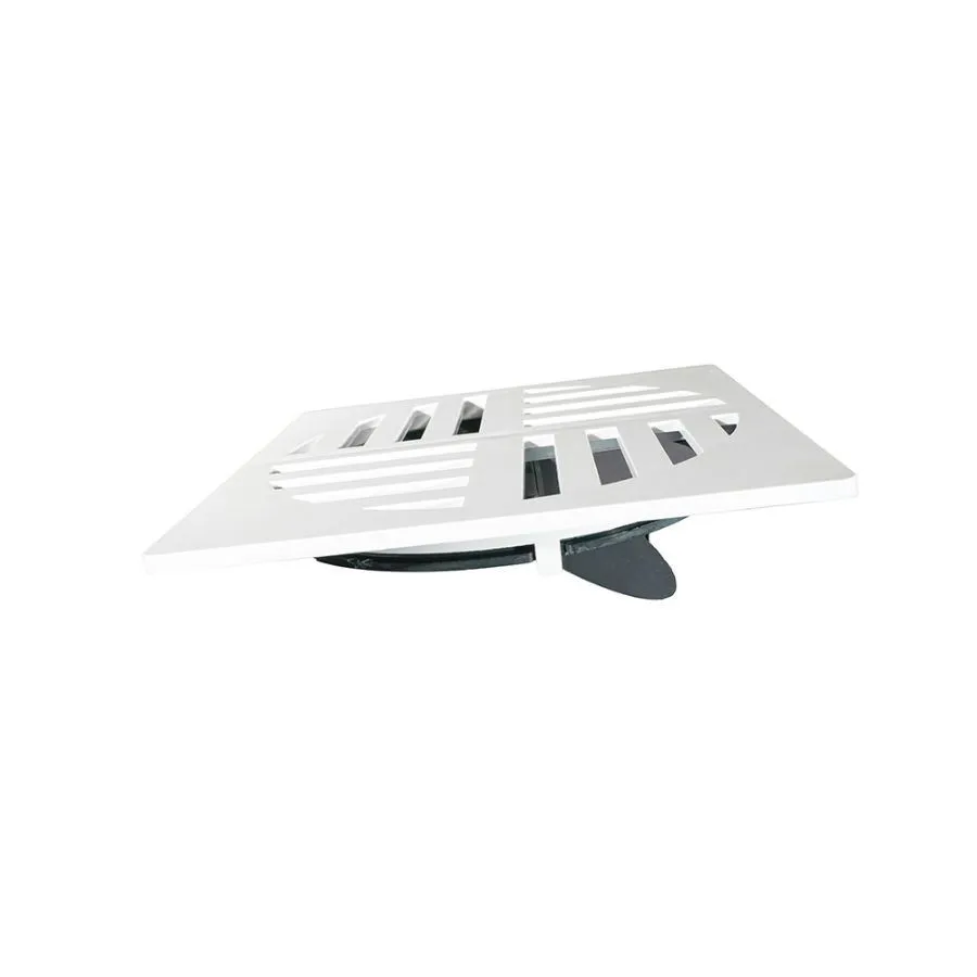 GRELHA COM FECHO AUTOMÁTICO QUADRADO 15CM BRANCO ESTRELA