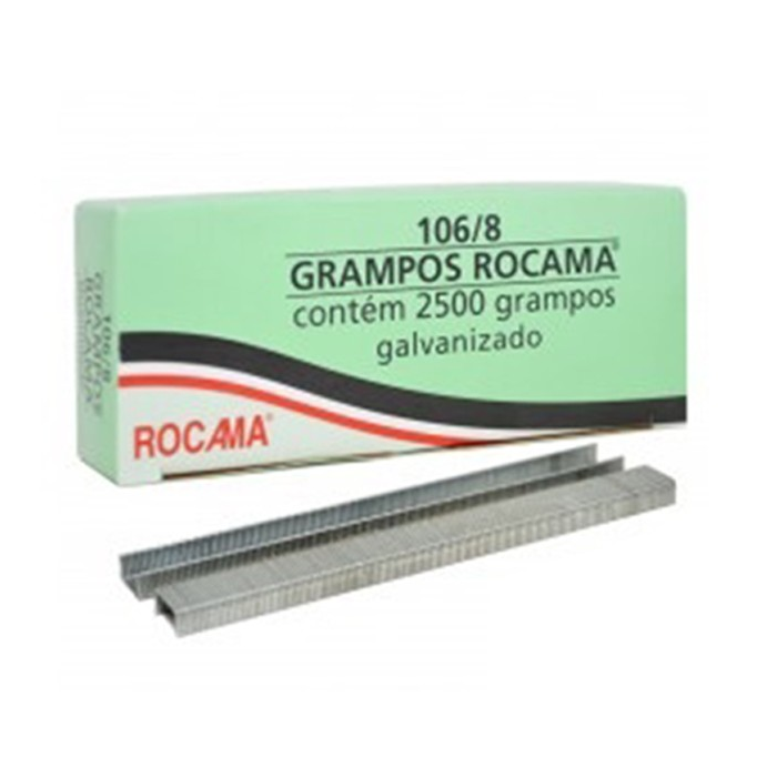 GRAMPO 106/8MM 2500 UNIDADES ROCAMA