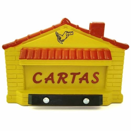 CAIXA CORREIO PVC CASINHA AMARELA JLK PLASTICOS