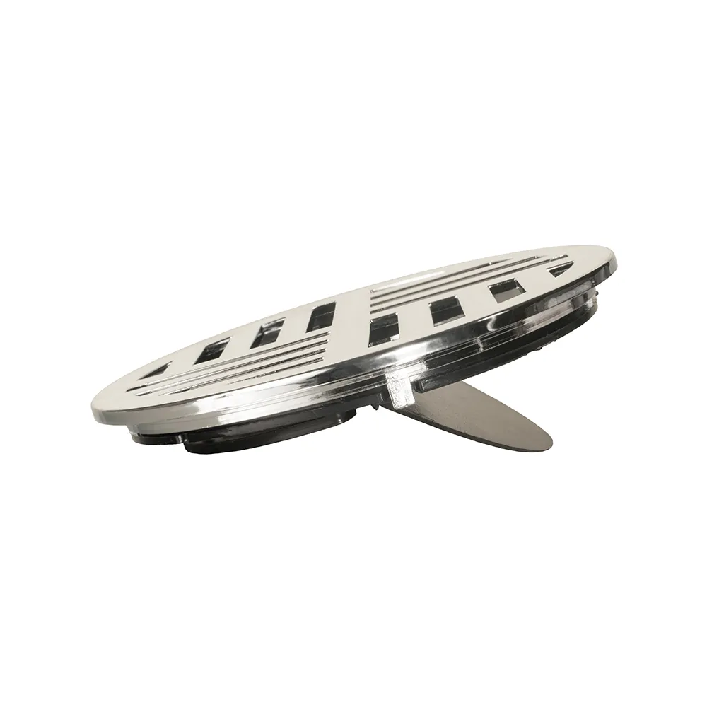 GRELHA COM FECHO AUTOMÁTICO REDONDO 15CM CROMADO ESTRELA