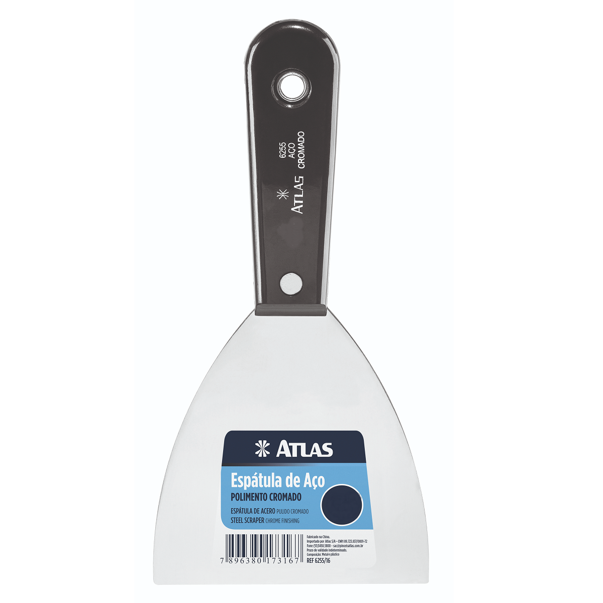 ESPATULA DE AÇO 4" 10,0CM ATLAS