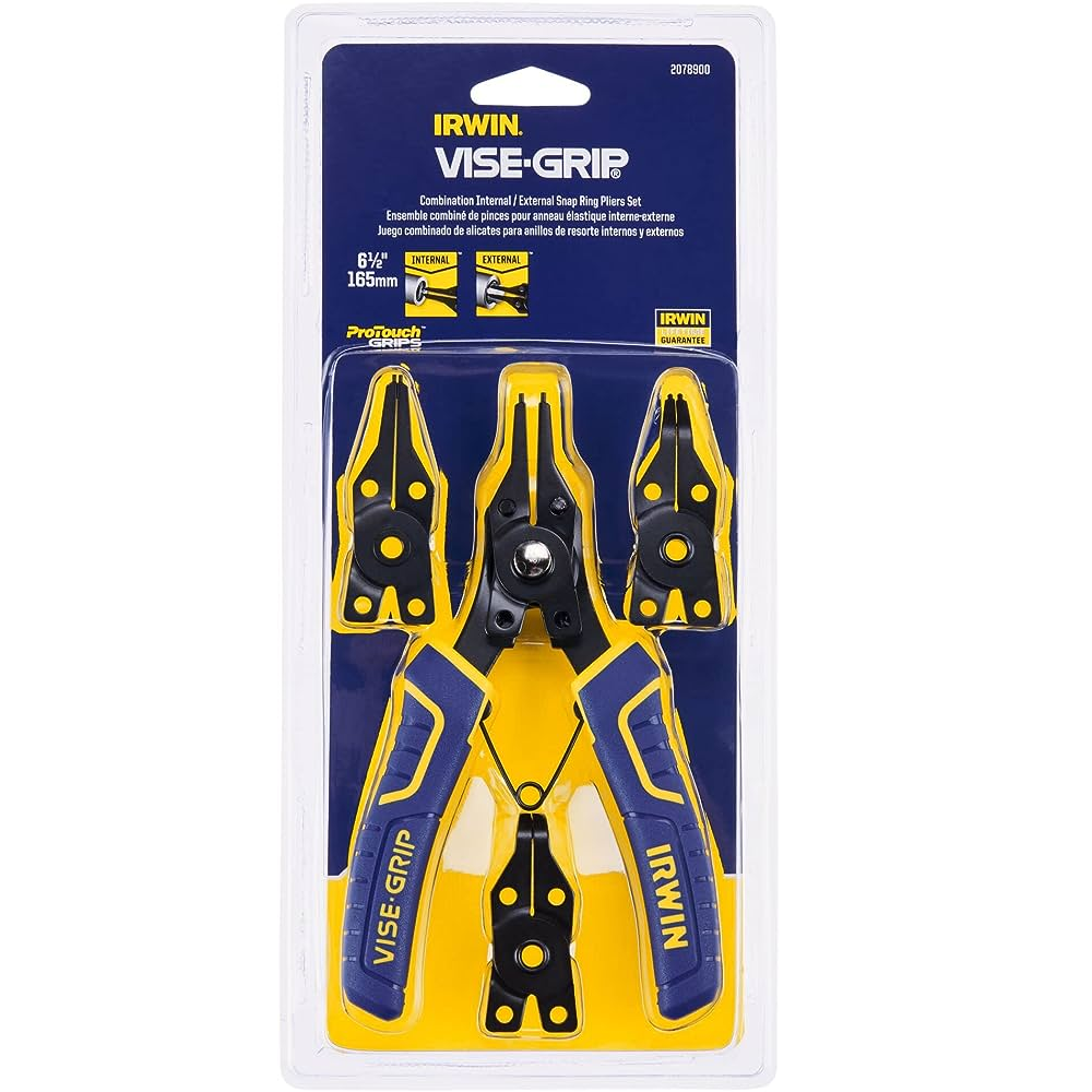 ALICATE PARA ANEIS INTERCAMBIAVEL COM 4 PEÇAS PRO TOUCH VISE GRIP IRWIN
