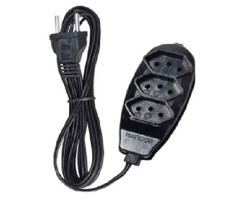 EXTENSÃO 2P 0,75X5,0M PRETO NATICON