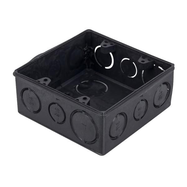 CAIXA DE LUZ 4X4 PVC PRETA METASUL