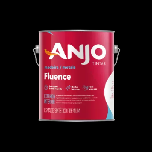 ESMALTE SINTÉTICO PREMIUM 900ML PRETO FOSCO FLUENCE ANJO