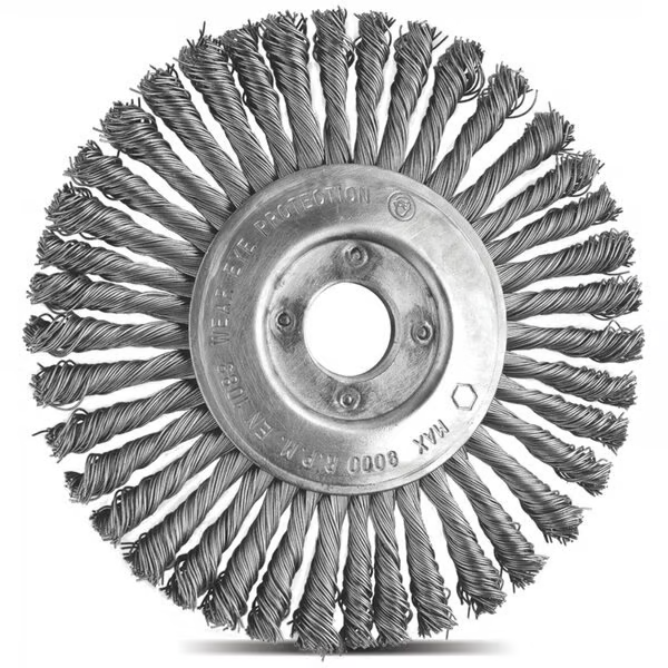 ESCOVA DE AÇO CIRCULAR TORCIDO 6" 150MM FERTAK TOOLS