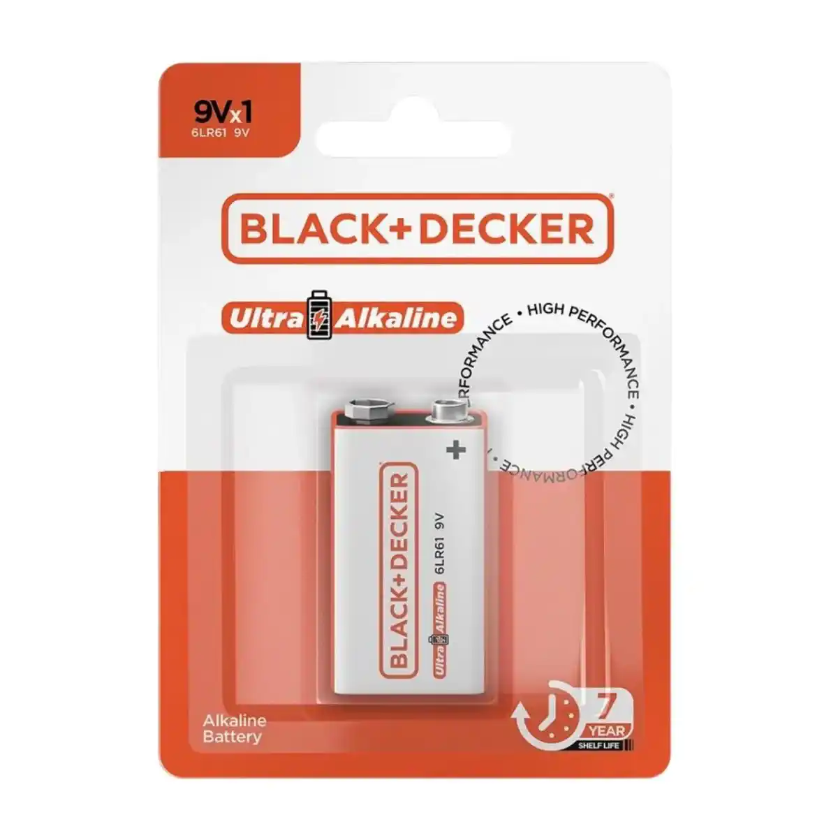 BATERIA PILHA ALCALINA 9V BLACK&DECKER
