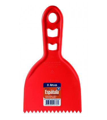 ESPATULA PLASTICA DENTADA 10CM ATLAS