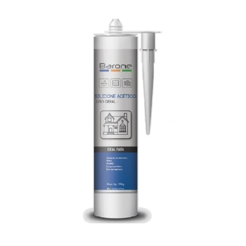 ADESIVO SILICONE ACÉTICO 253G INCOLOR BARONE