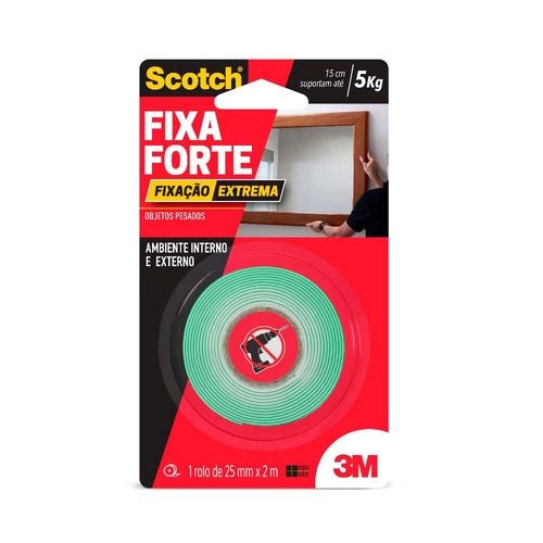 FITA DUPLA FACE EXTREMA 24MMX2M TRANSPARENTE 3M