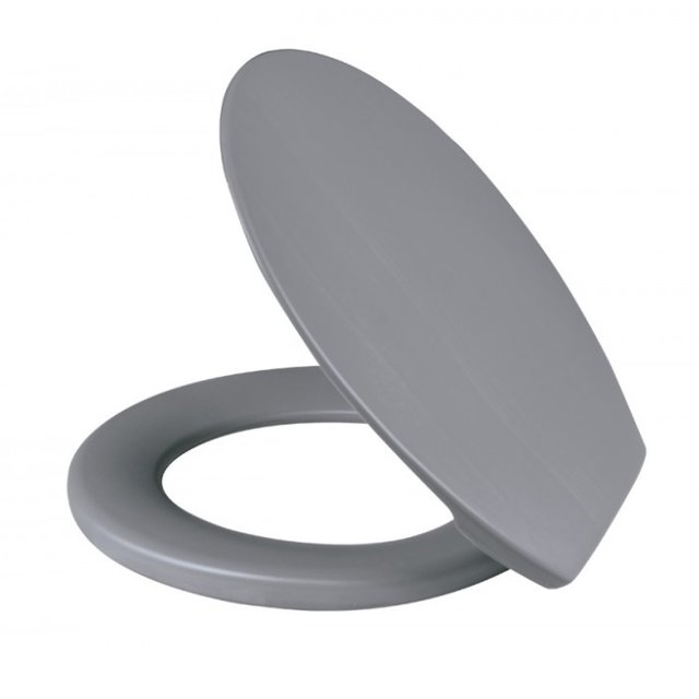 ASSENTO SANITÁRIO OVAL SOFT CINZA CLARO METASUL
