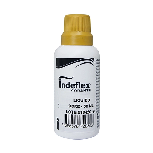CORANTE LÍQUIDO 50ML OCRE INDEFLEX