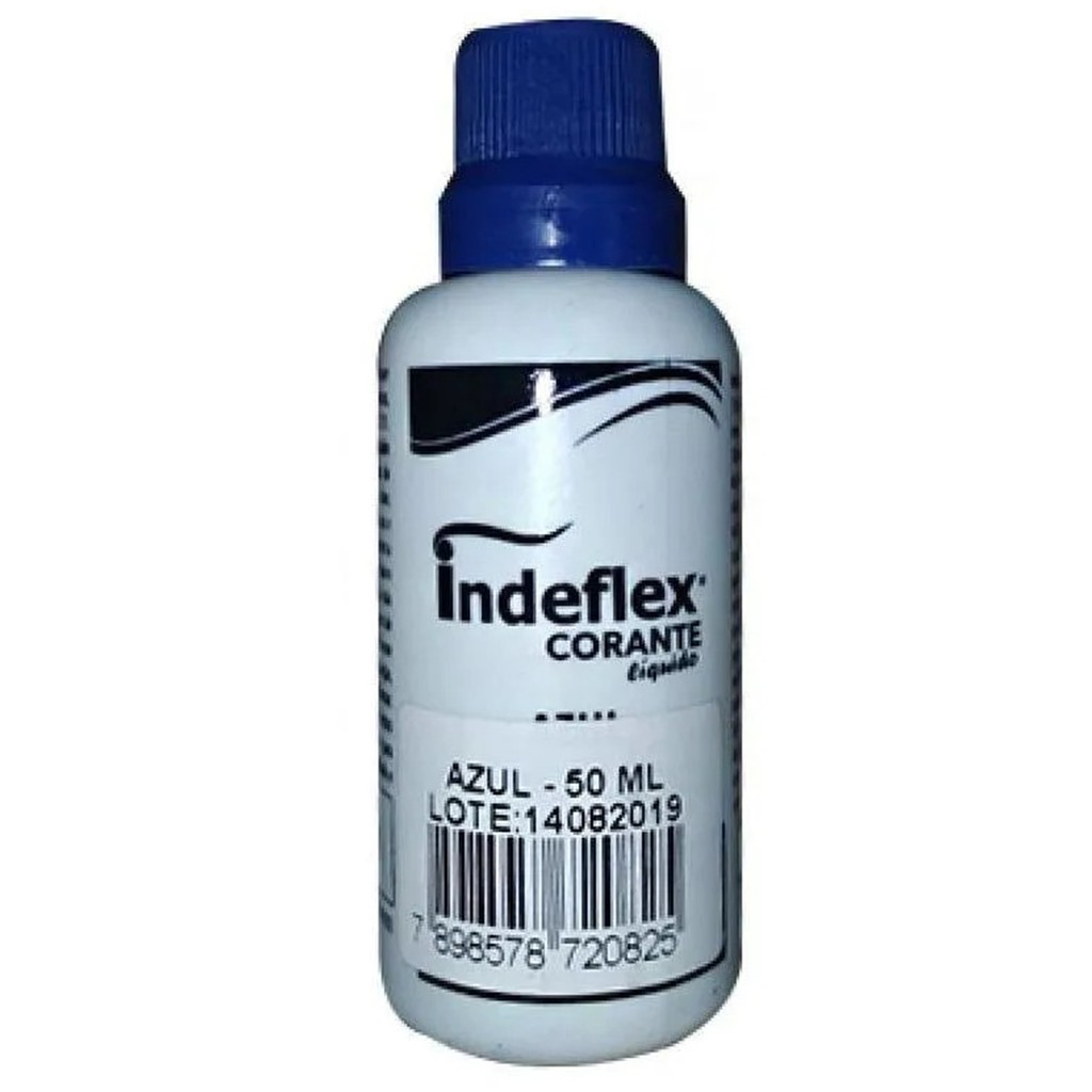 CORANTE LÍQUIDO 50ML AZUL INDEFLEX