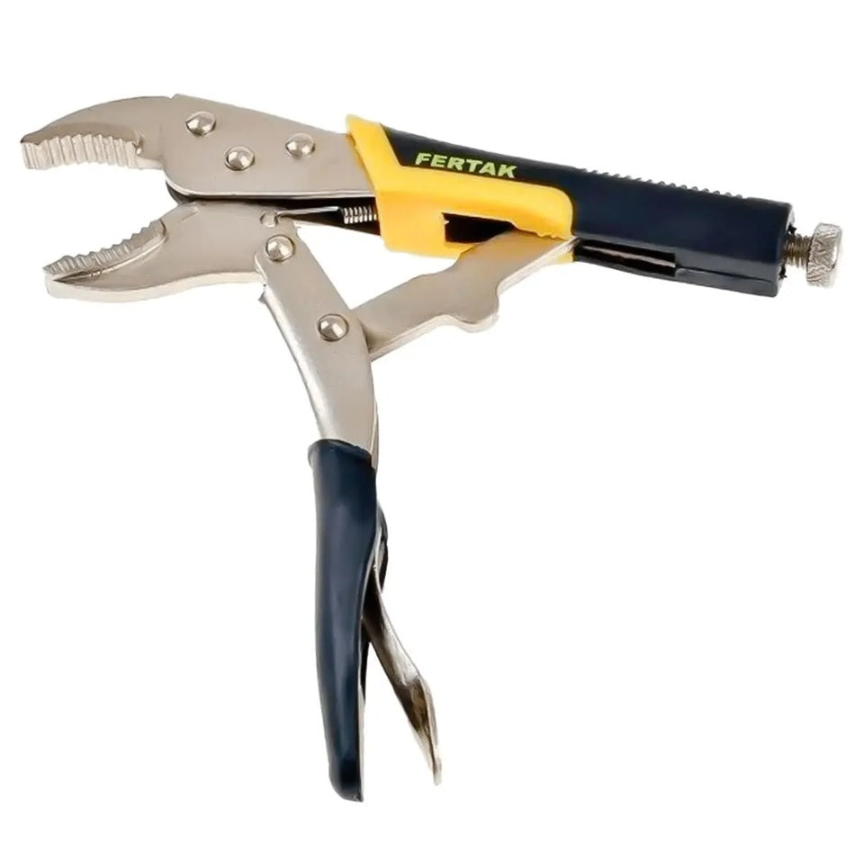 ALICATE DE PRESSÃO EMBORRACHADO BICO RETO 10" FERTAK TOOLS