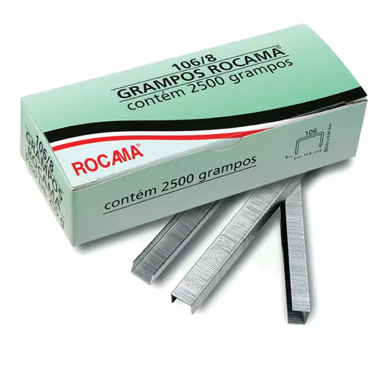GRAMPO 106/8MM 2500 GRAMPOS ROCAMA