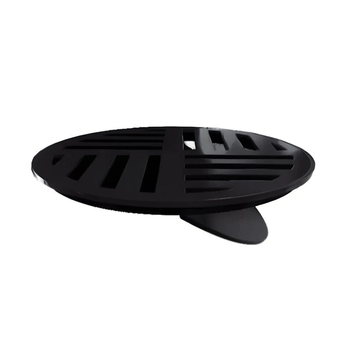 GRELHA COM FECHO AUTOMÁTICO REDONDO 10CM PRETO ESTRELA