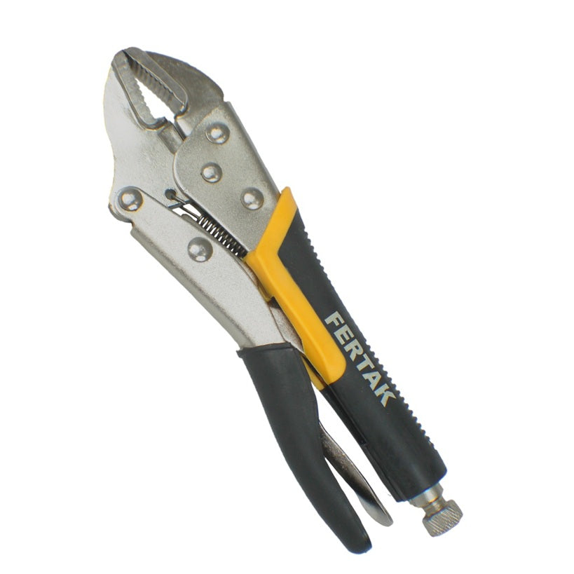 ALICATE DE PRESSÃO EMBORRACHADO BICO RETO 10" FERTAK TOOLS