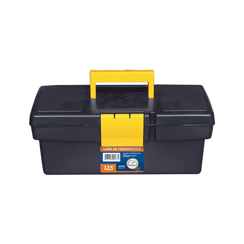 CAIXA DE FERRAMENTAS 12,5'' PRETA METASUL