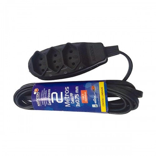 EXTENSÃO 2P 0,75X2,0M PRETO NATICON